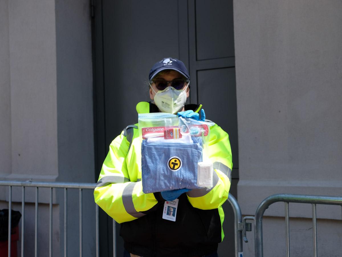 The Bowery Mission Kit and Blanket Distribution - New York City